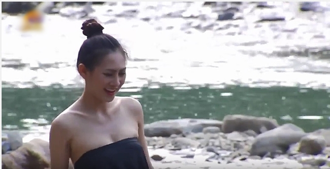 Hải Yến tham gia clip hài Tết "Làng ế vợ 3", trong vai một cô gái Thái.