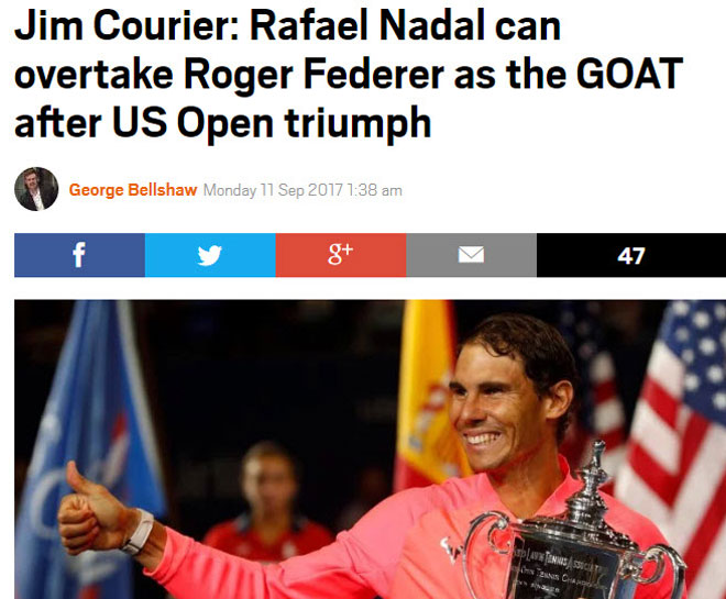 Thống trị US Open: Nadal sắp vĩ đại nhất, Federer &#34;hít khói&#34; - 4