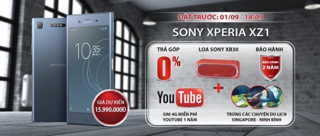 Đến Viễn Thông A sắm Sony Xperia XZ1 nhận quà khủng - 1