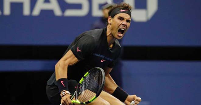 Hotshot US Open: Nadal cứu bóng thần kỳ, đối thủ &#34;muốn khóc&#34; - 1