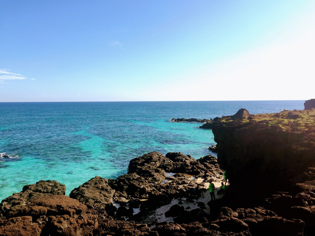 Đến với đảo bé, du khách có thể thưởng ngoạn cảnh đẹp, tắm biển hoặc ngắm san hô.