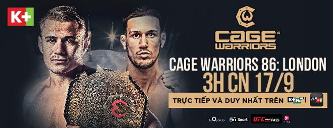Fan võ thuật Việt Nam sẽ được theo dõi giải MMA Cage Warriors - 1