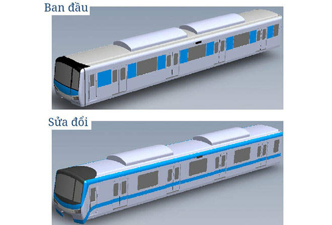 Lộ diện mẫu thiết kế tàu metro Sài Gòn mô phỏng đầu máy bay - 1