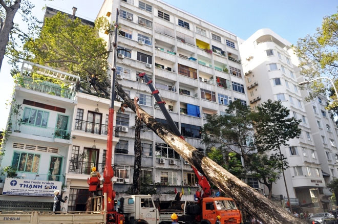 Đường Sài Gòn thành sông, người dân &#34;bơi&#34; trong ngày đầu tuần - 10