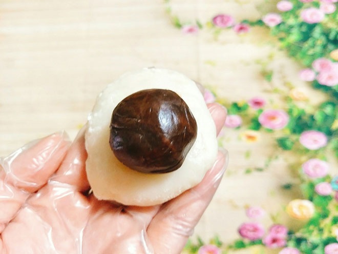 Công thức làm bánh mochi nhân đậu đỏ mềm dẻo, đơn giản tại nhà - 7