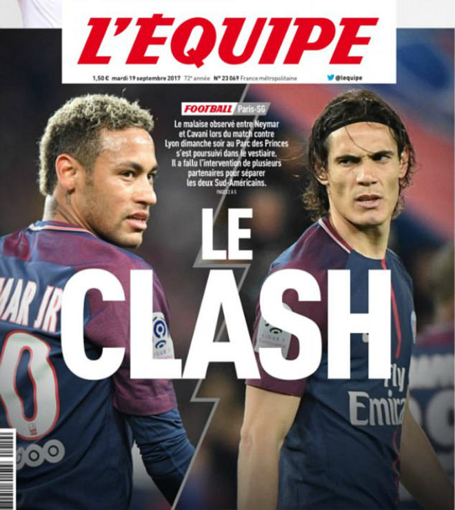 Nhà giàu PSG: Neymar định tẩn Cavani, phòng thay đồ náo loạn - 1