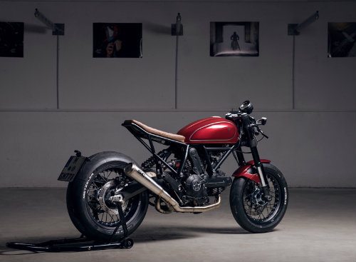 Ngắm Ducati Scrambler Sixty 2 độ màu anh đào đẹp mê ly - 4