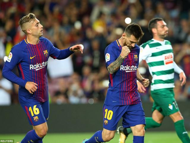 Messi 9 bàn/5 trận: Báo chí thế giới choáng váng, gọi là ”vị Thần” ở Barca