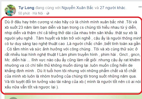 NSND Tự Long lần đầu tiên nhắn nhủ Xuân Bắc sau ồn ào vợ tố chèn ép - 2