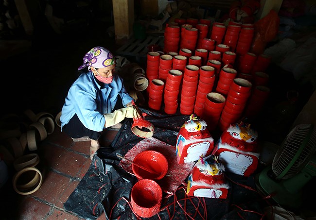 Làng làm đồ chơi trung thu ở Hưng Yên tất bật vào mùa - 6