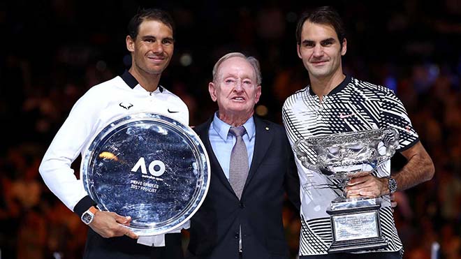 Nadal - Federer đánh đôi vẫn tham bóng, suýt “phang” vỡ đầu nhau - 1