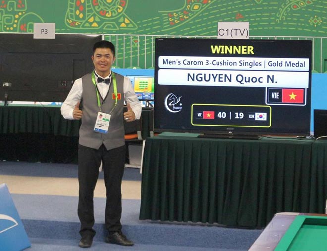 Bi-a: Quốc Nguyện xuất thần hạ nhà vô địch thế giới, đoạt Vàng châu Á - 3