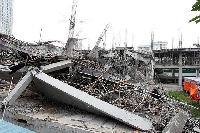 Sốc: Trường mầm non ở Hà Nội bất ngờ đổ sập - 1