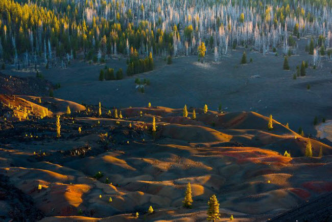 Các núi lửa trong vườn quốc gia Lassen bắt đầu hoạt động cách đây 825.000 năm nhưng hiện chúng đã ngủ yên.