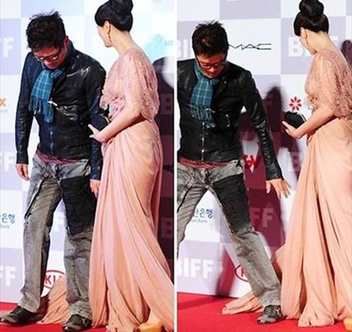 Mỹ nhân Cbiz khổ sở vì váy lượt thượt - 4