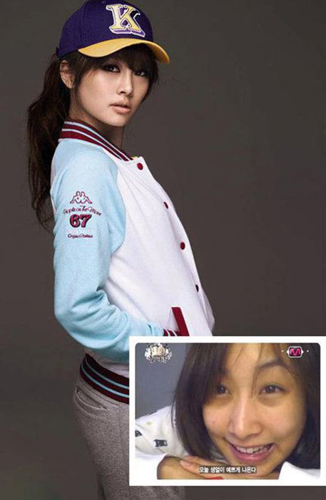 Ngỡ ngàng ảnh sao Hàn trước, sau make up - 3