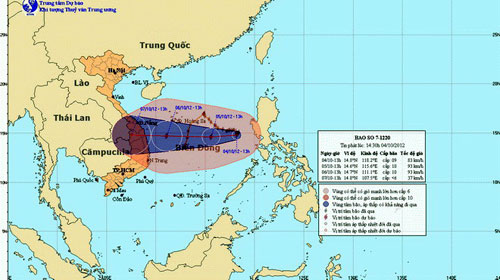 Bão số 7 sắp hoành hành tại miền Trung - 1