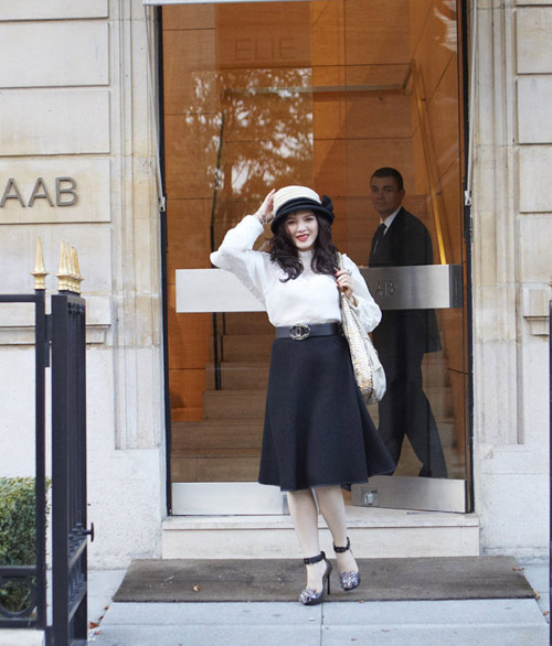 Lý Nhã Kỳ kết thân nhà thiết kế Pháp - 1