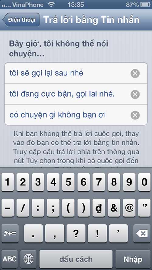 Cách từ chối cuộc gọi lịch sự trên iOS 6 - 4