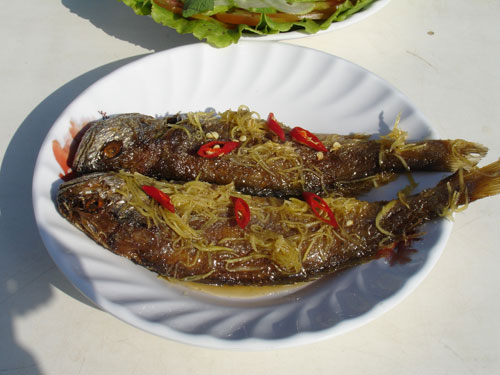 Cá đù một nắng tươi ngọt ngon