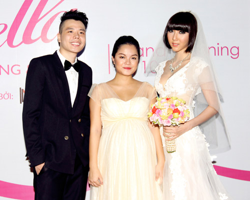 Ngọc Quyên vẫn sexy khi làm cô dâu - 4