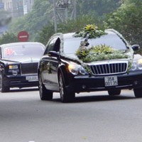 Ô tô - Xe máy - Dàn xe khủng rước dâu ở Ninh Bình