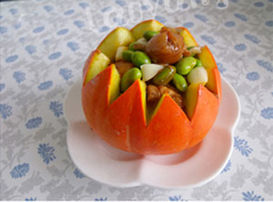 Ngon bổ món gà hấp bí ngô - 5