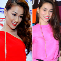 Xu hướng thời trang - Maya "đụng" bông tai nửa mét với Hà Hồ