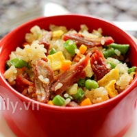 Ẩm thực - Cơm chiên xá xíu đẹp mắt ngon miệng