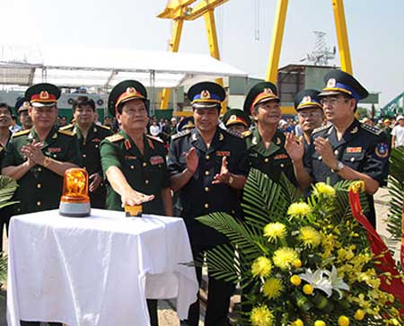 Hạ thủy tàu cảnh sát biển lớn nhất Việt Nam - 1