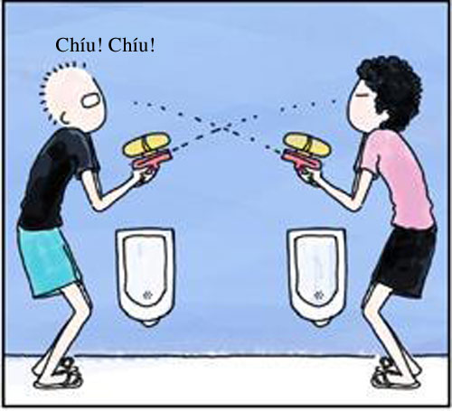 Anh em thường nói chuyện gì trong W.C? - 4