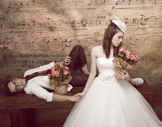 Cô dâu chú rể lãng mạn, đáng yêu - 2