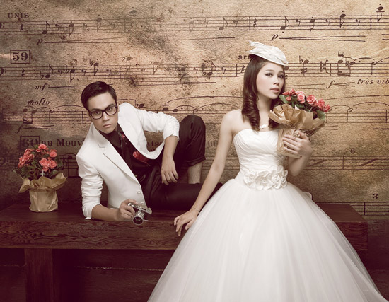 Cô dâu chú rể lãng mạn, đáng yêu - 3