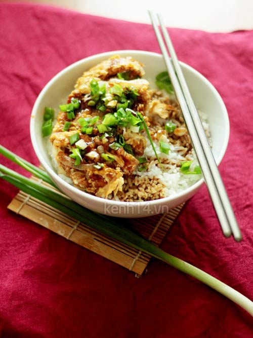 Làm cơm katsudon ngon như đầu bếp - 14