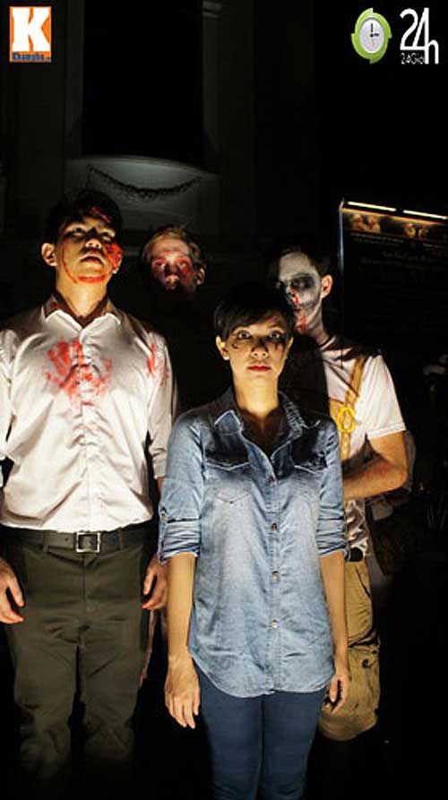 Giới trẻ hóa trang rùng rợn chơi Halloween - 11