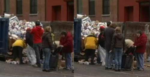 Dân New York bới rác tìm thức ăn - 1