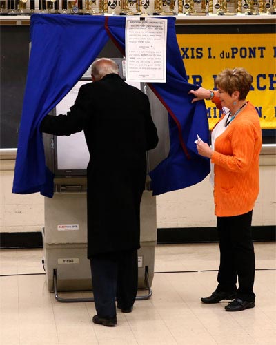 Nước Mỹ những giờ đầu bỏ phiếu - 1