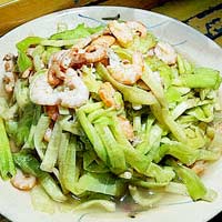 Ẩm thực - Ngọt giòn cỏ năng tượng xào tép