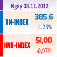 Tài chính - Bất động sản - TTCK chiều 8/11: VN-Index bật tăng