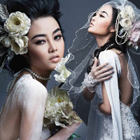 Thời trang - Julia Hồ e ấp như nụ hồng sau tà áo cưới