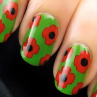 Bí quyết làm đẹp - Rực rỡ kiểu nail hoa sắc màu