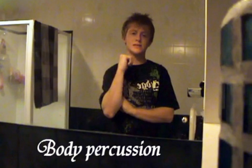 Chơi nhạc bằng... cơ thể - 1