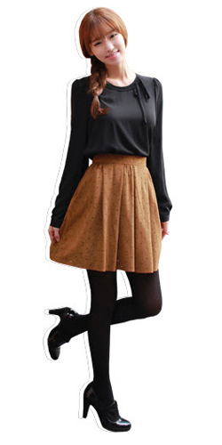 Váy ngắn và legging trẻ trung ngày lạnh - 2