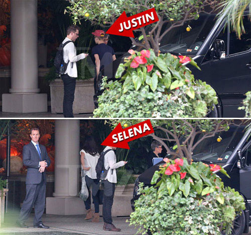 Justin Bieber qua đêm tại nhà Selena - 1