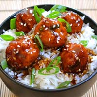 Ẩm thực - Đổi món với thịt viên xốt Teriyaki
