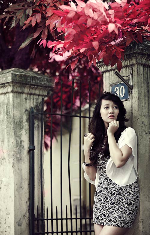 Hot girl Hà Kim dịu dàng đón gió đông - 14