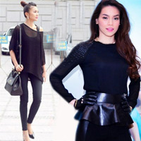 Xu hướng thời trang - Mẹo phối đồ đen "chuẩn" như sao