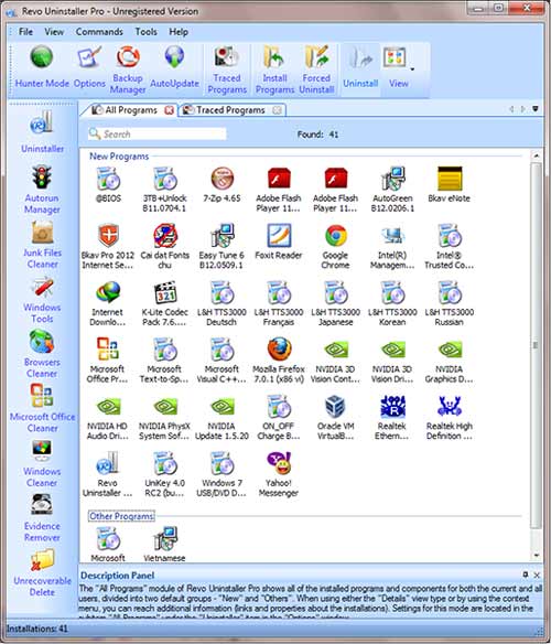 Gỡ phần mềm bằng Revo Uninstaller - 1