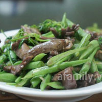 Ẩm thực - Bí quyết cho món đỗ xào lòng gà ngon