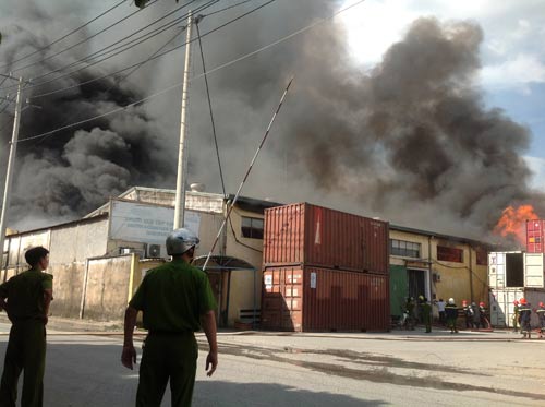 Bãi container cháy, thực phẩm Tết ra tro - 2